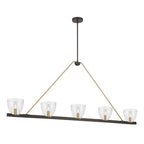 Minka-Lavery 12727-796 Dark Bronze Noellea 61'' 5-light Linear Chandelier Image 1