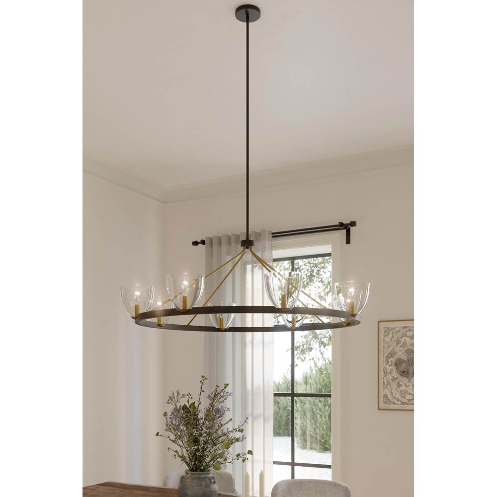 Minka-Lavery 12728-796 Dark Bronze Noellea 50'' 8-light Chandelier Image 3