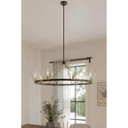 Minka-Lavery 12728-796 Dark Bronze Noellea 50'' 8-light Chandelier Image 3