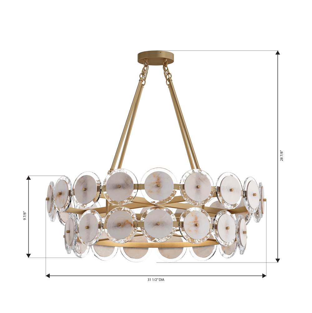 Minka-Lavery 12855-732 Legacy Brass Kintrel 31.5'' 4-light Pendant Image 2