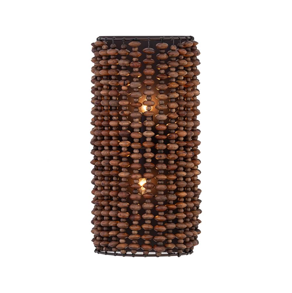 Minka-Lavery 12952-860 Dark Bronze Beaudelle 18'' High 2-light Wall Sconce Image 1