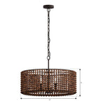 Minka-Lavery 12954-860 Dark Bronze Beaudelle 26'' 4-light Pendant Image 2
