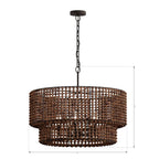 Minka-Lavery 12955-860 Dark Bronze Beaudelle 30'' 5-light Pendant Image 2