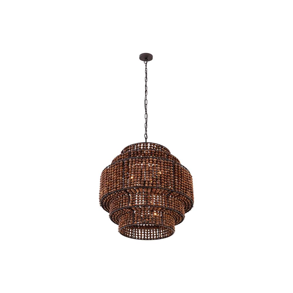 Minka-Lavery 12959-860 Dark Bronze Beaudelle 30'' 9-light Pendant Image 7