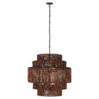 Minka-Lavery 12959-860 Dark Bronze Beaudelle 30'' 9-light Pendant Image 1