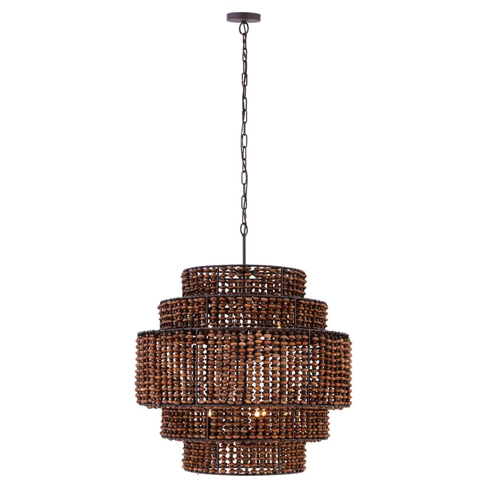 Minka-Lavery 12959-860 Dark Bronze Beaudelle 30'' 9-light Pendant Image 1