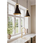 Minka-Lavery 13105-796 Dark Bronze Fenric 13.75'' 1-light Pendant Image 3
