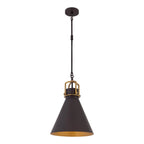 Minka-Lavery 13105-796 Dark Bronze Fenric 13.75'' 1-light Pendant Image 1