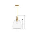 Minka-Lavery 13125-732 Legacy Brass Orbis 10'' 1-light Mini Pendant Image 2