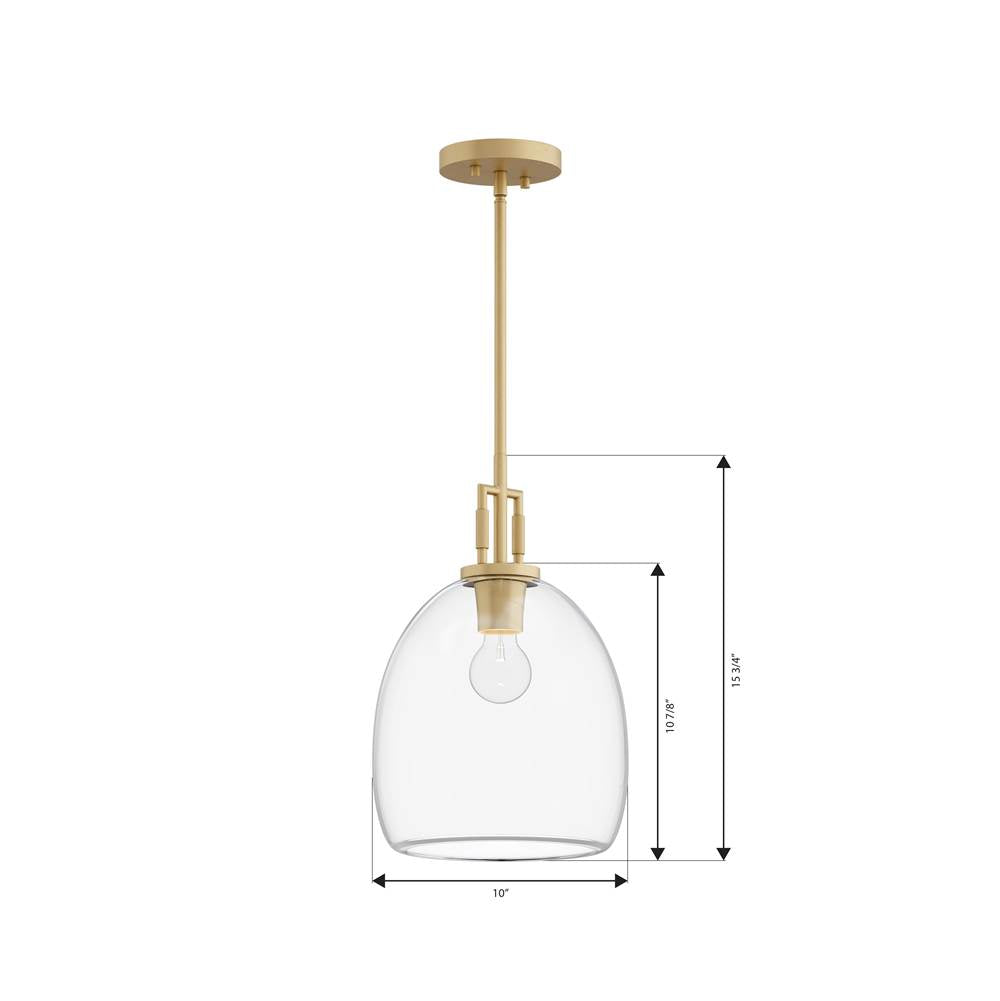 Minka-Lavery 13125-732 Legacy Brass Orbis 10'' 1-light Mini Pendant Image 2