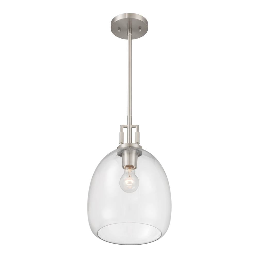 Minka-Lavery 13125-84 Brushed Nickel Orbis 10'' 1-light Mini Pendant Image 8