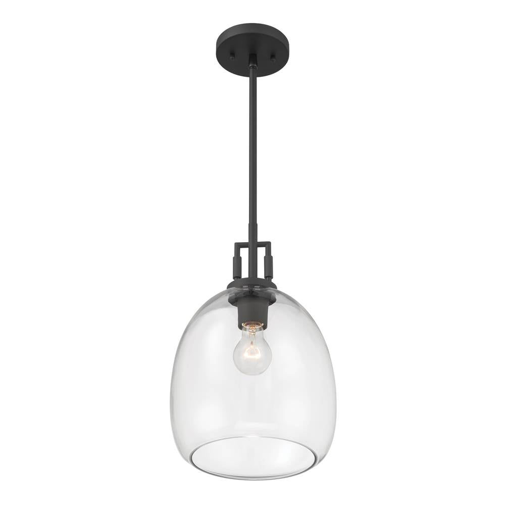 Minka-Lavery 13125-899 Dark Matte Black Orbis 10'' 1-light Mini Pendant Image 8