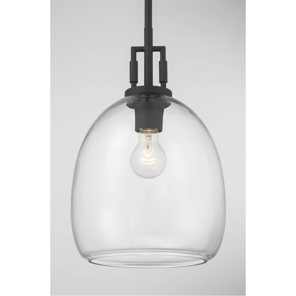 Minka-Lavery 13125-899 Dark Matte Black Orbis 10'' 1-light Mini Pendant Image 6