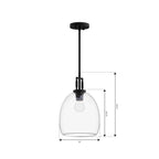 Minka-Lavery 13125-899 Dark Matte Black Orbis 10'' 1-light Mini Pendant Image 2