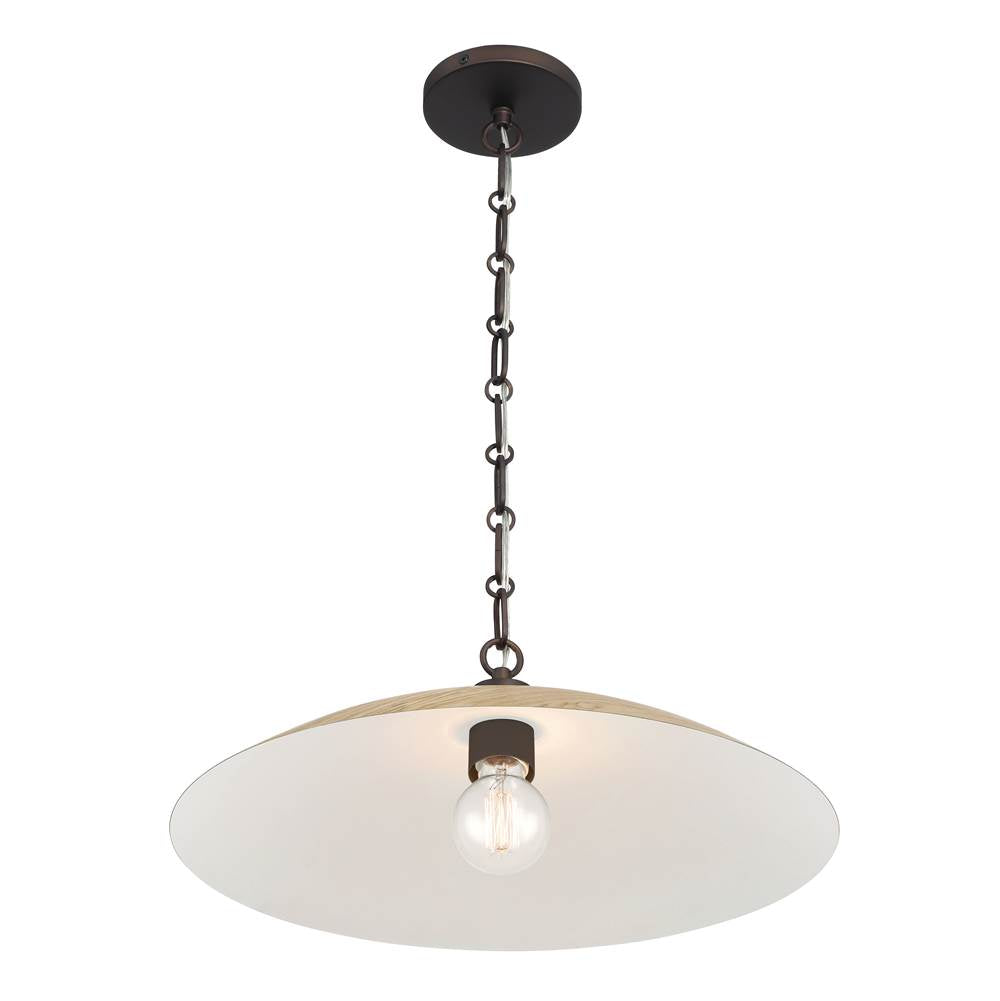 Minka-Lavery 132-860 Dark Bronze 1 Light Pendant Image 3