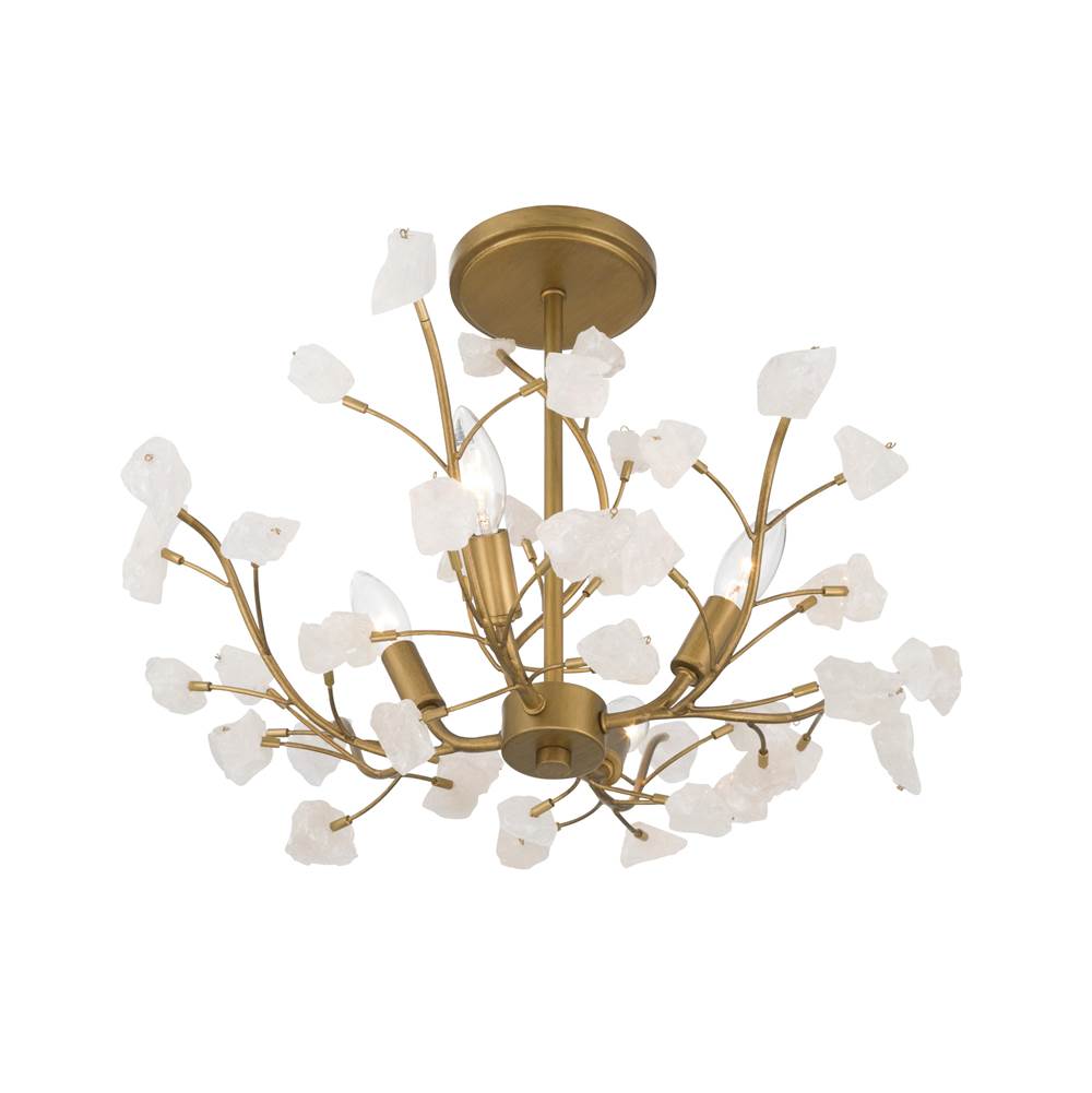 Minka-Lavery 13954-870 Painted Legacy Brass Ramus 22'' 4-light Semi-flush Mount Image 7