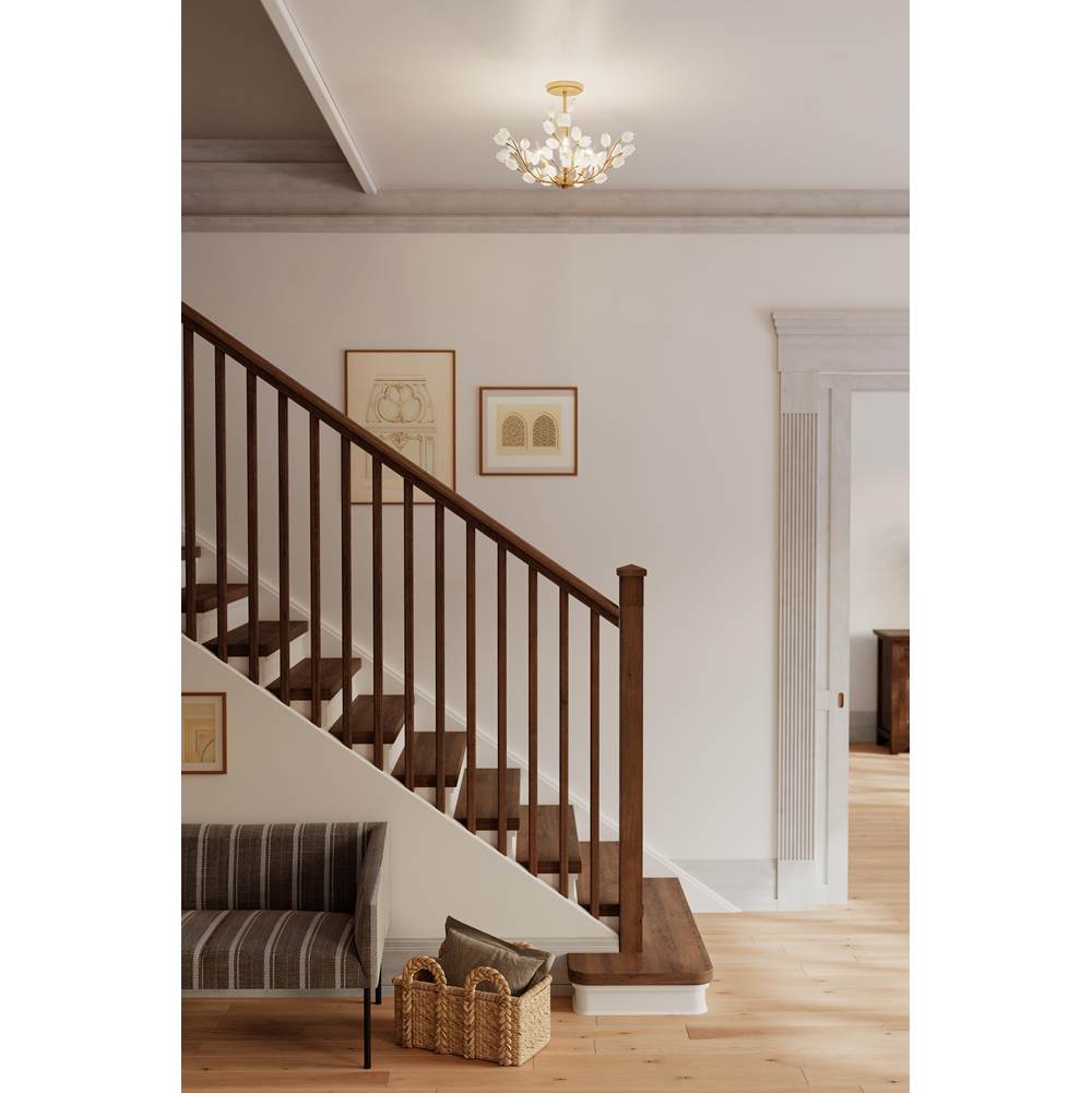 Minka-Lavery 13954-870 Painted Legacy Brass Ramus 22'' 4-light Semi-flush Mount Image 4