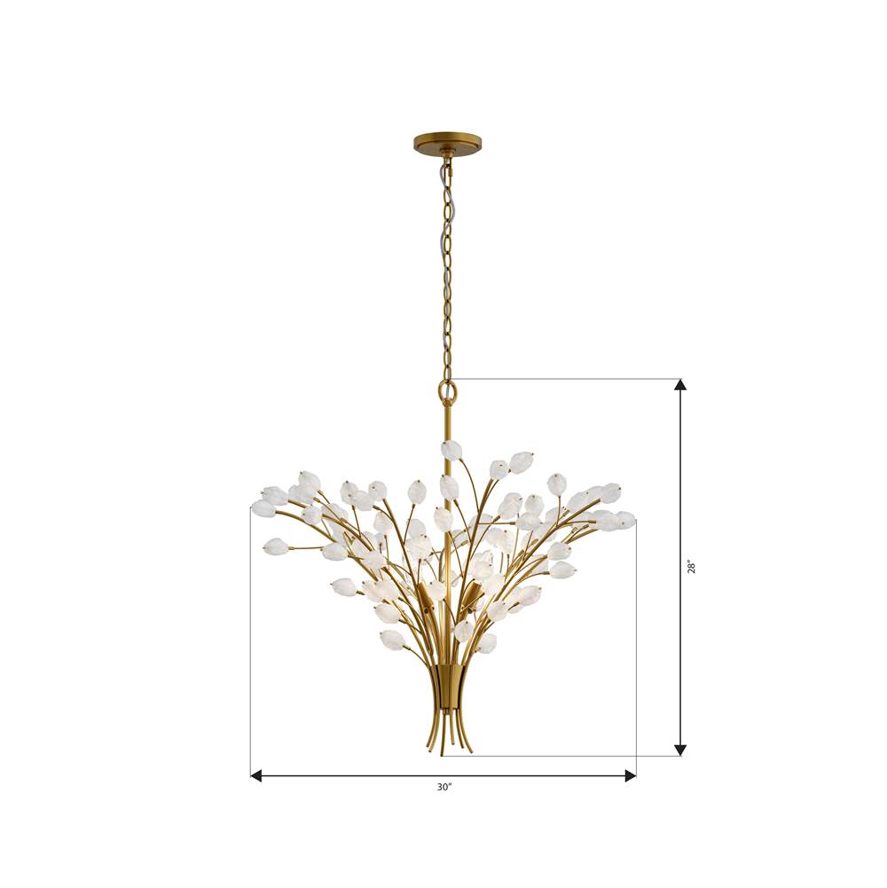 Minka-Lavery 13955-870 Painted Legacy Brass Ramus 30.5'' 4-light Chandelier Image 2