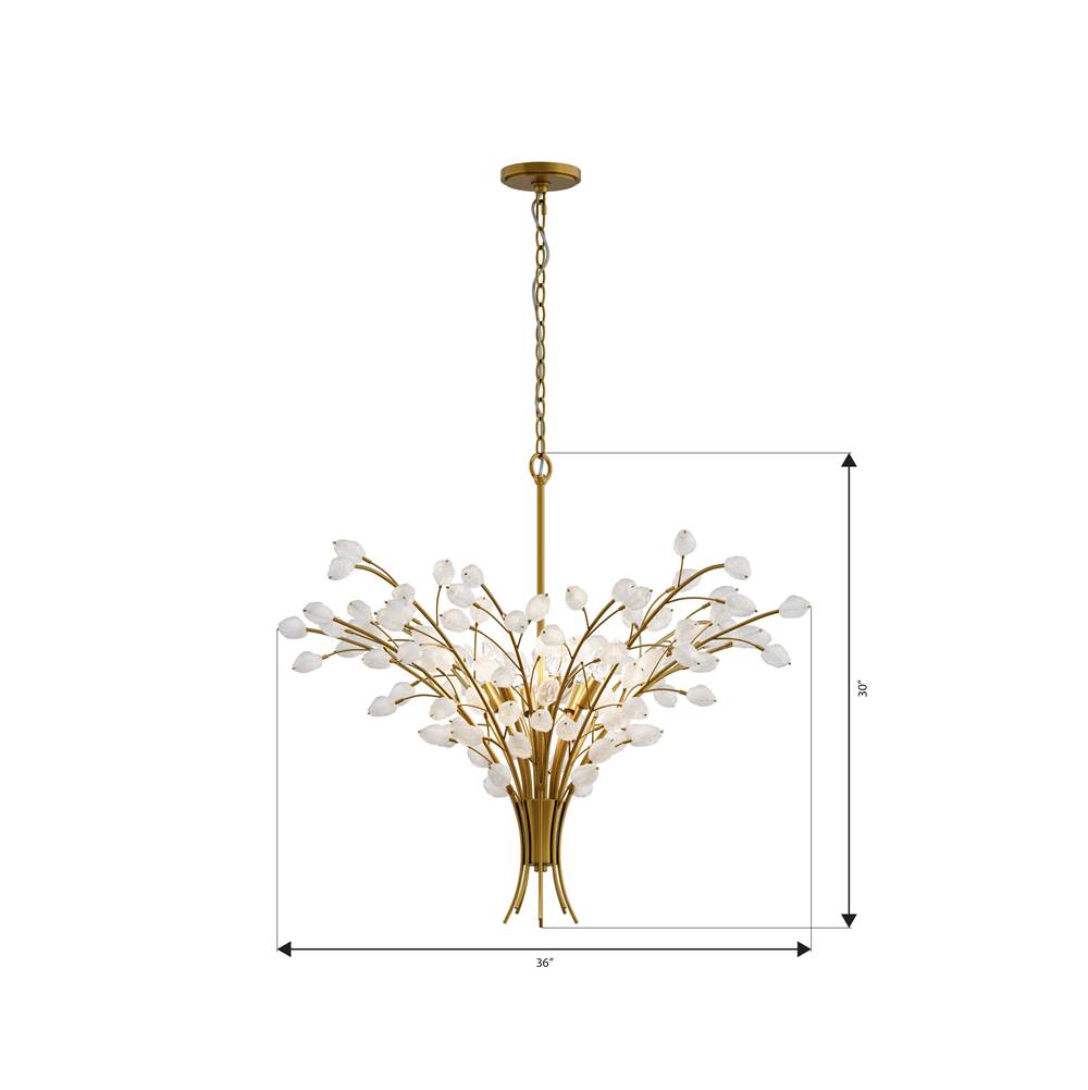 Minka-Lavery 13956-870 Painted Legacy Brass Ramus 36.25'' 6-light Chandelier Image 2