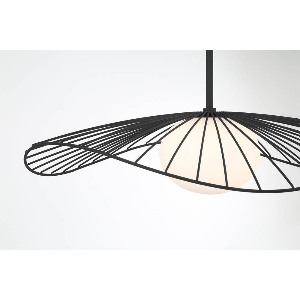 Minka-Lavery 140-899 Dark Matte Black 1 Light Pendant Image 6