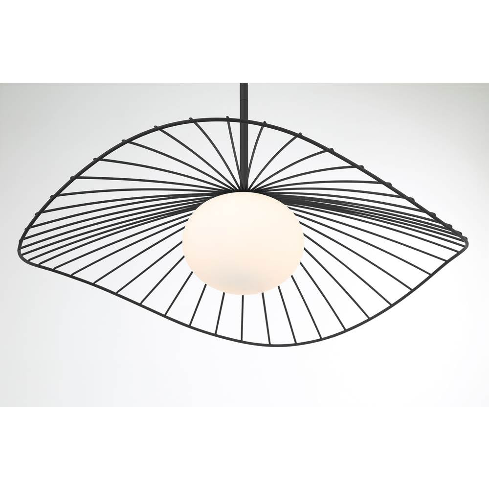 Minka-Lavery 140-899 Dark Matte Black 1 Light Pendant Image 4