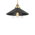 Minka-Lavery Segan 1-light Coal And Soft Brass Mini Pendant