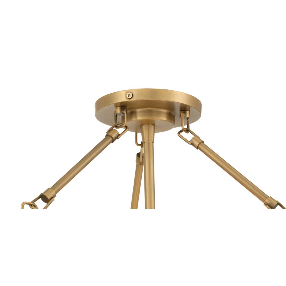 Minka-Lavery 14086-732 Legacy Brass Halora 15.25'' 3-light Semi-flush Mount Image 6