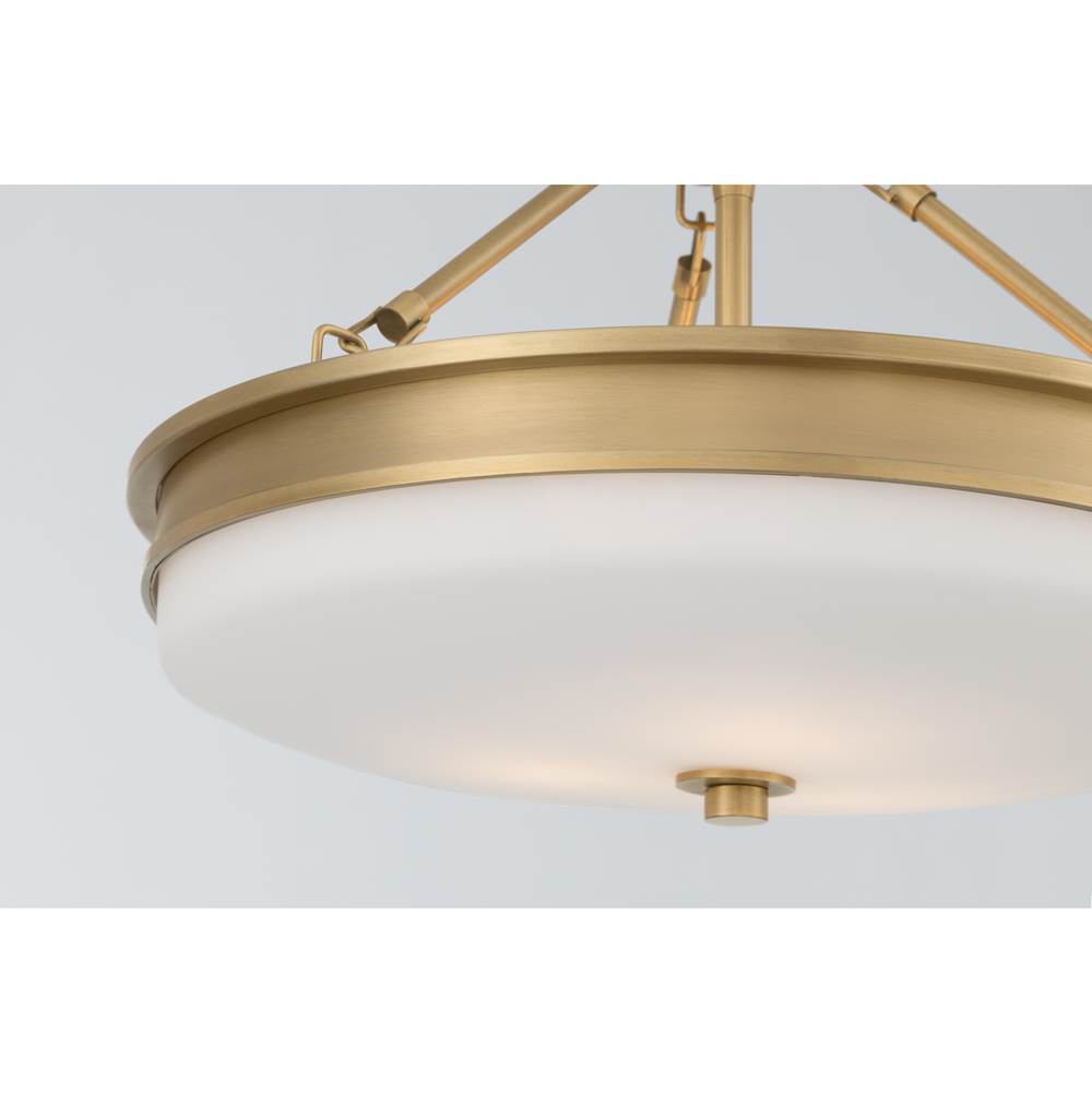 Minka-Lavery 14086-732 Legacy Brass Halora 15.25'' 3-light Semi-flush Mount Image 5