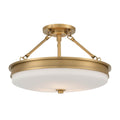 Minka-Lavery 14086-732 Legacy Brass Halora 15.25'' 3-light Semi-flush Mount Image 1