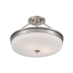 Minka-Lavery 14086-84 Brushed Nickel Halora 15.25'' 3-light Semi-flush Mount Image 7