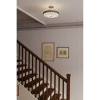 Minka-Lavery 14086-84 Brushed Nickel Halora 15.25'' 3-light Semi-flush Mount Image 3
