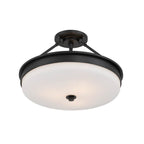 Minka-Lavery 14086-899 Dark Matte Black Halora 15.25'' 3-light Semi-flush Mount Image 7