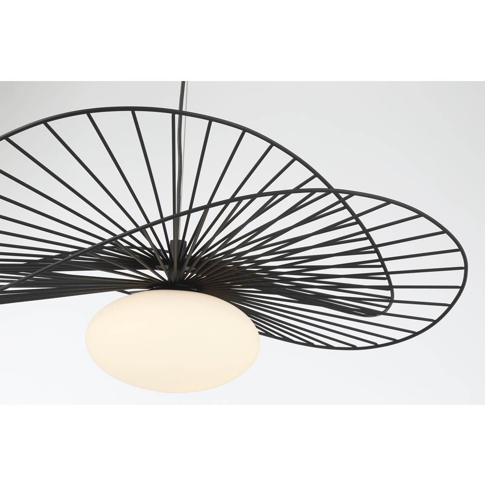Minka-Lavery 141-899 Dark Matte Black 1 Light Pendant Image 4