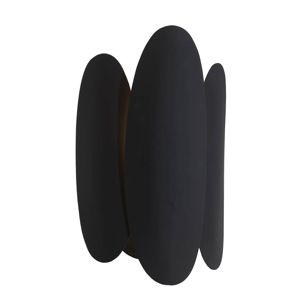 Minka-Lavery 1411-897 Dark Matte Black Vailen 12'' High 1-light Wall Sconce Image 4