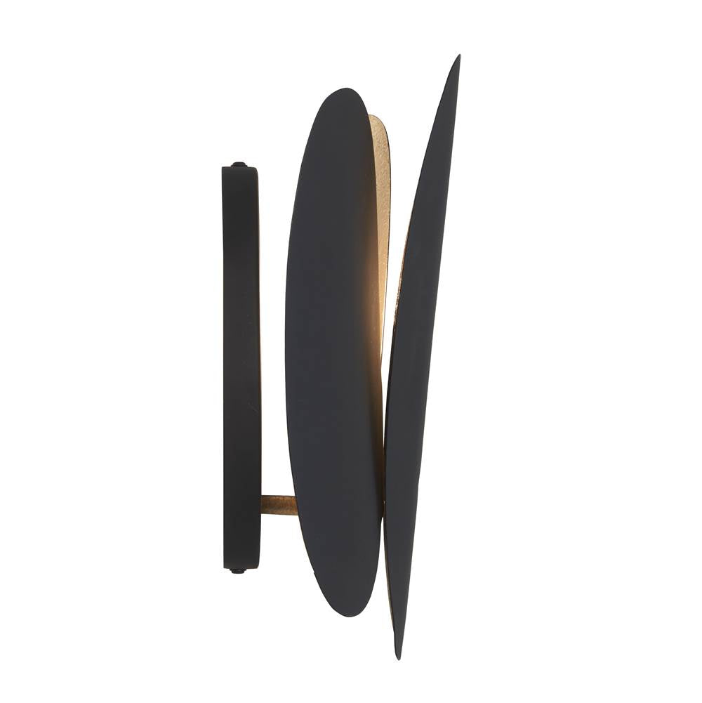 Minka-Lavery 1411-897 Dark Matte Black Vailen 12'' High 1-light Wall Sconce Image 2
