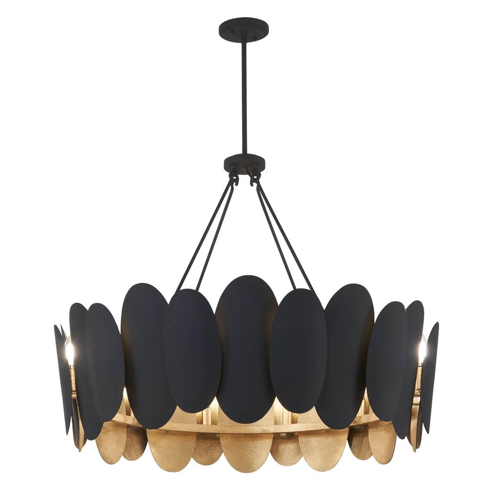 Minka-Lavery 1418-897 Dark Matte Black Vailen 36'' 12-light Pendant Image 2