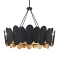 Minka-Lavery 1418-897 Dark Matte Black Vailen 36'' 12-light Pendant Image 1