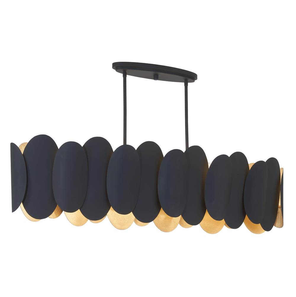 Minka-Lavery 1419-897 Dark Matte Black Vailen 48'' 10-light Island Image 1