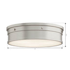 Minka-Lavery 14226-84-L Brushed Nickel Marnex 13'' 5cct Led Flush Mount Image 2