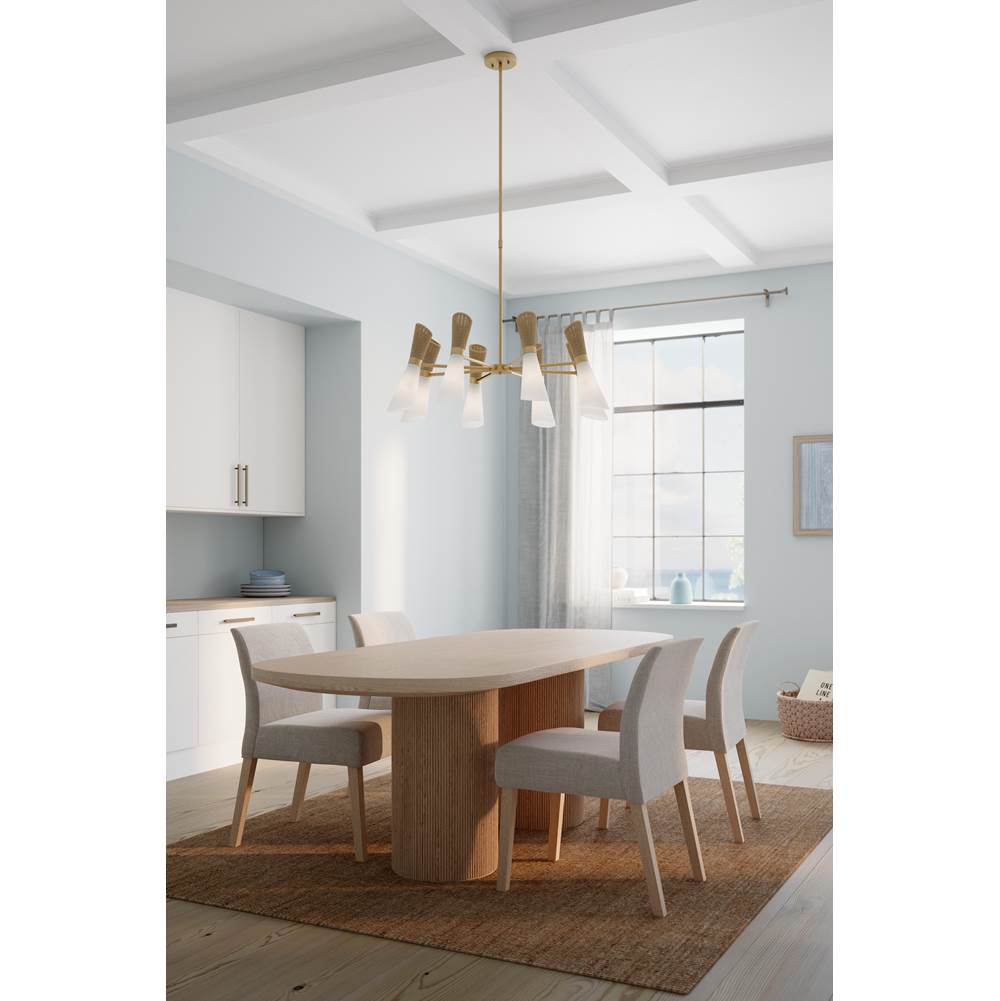 Minka-Lavery 14266-732 Legacy Brass Vantrel  36'' 8-light Chandelier Image 5