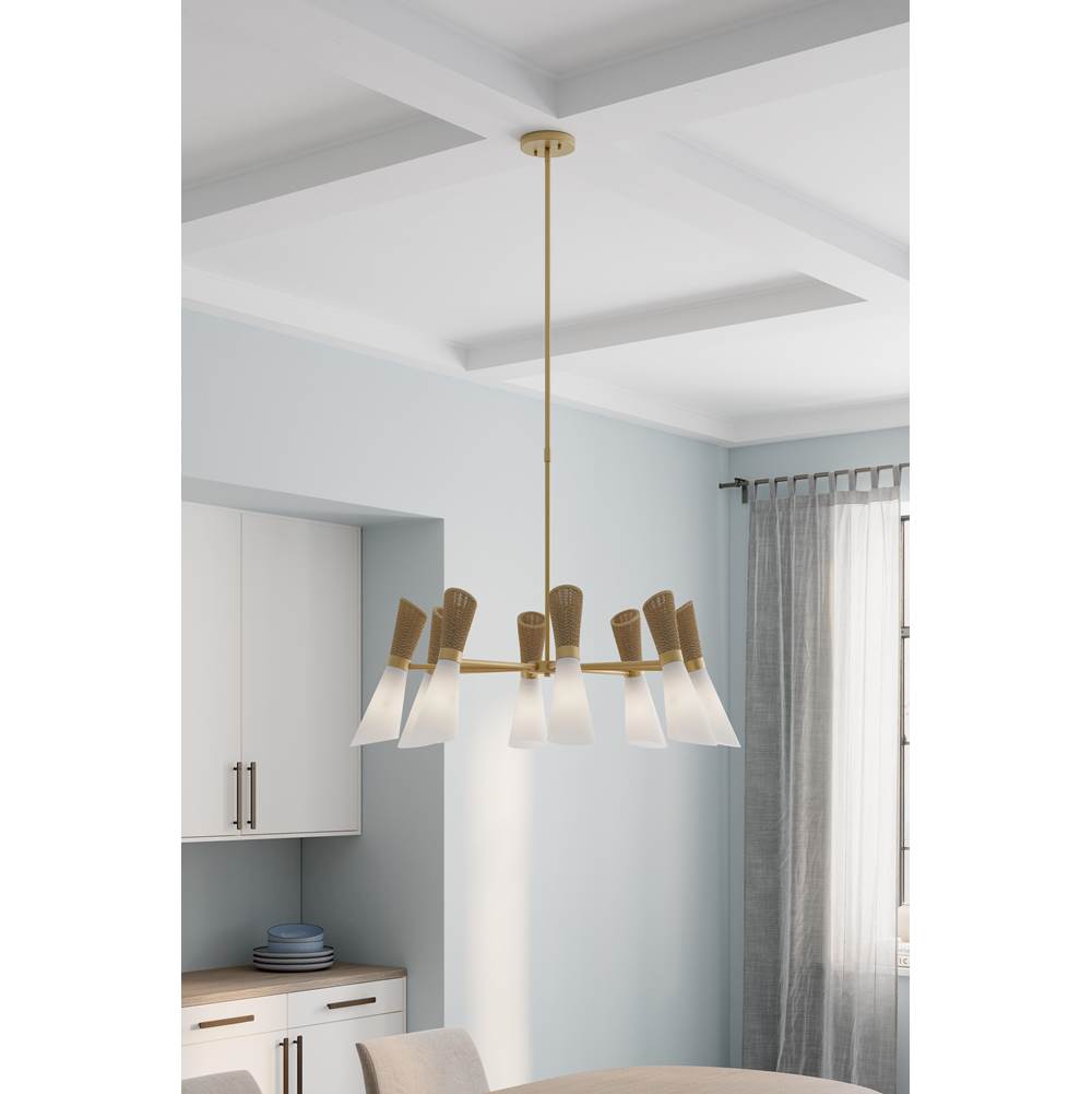 Minka-Lavery 14266-732 Legacy Brass Vantrel  36'' 8-light Chandelier Image 4