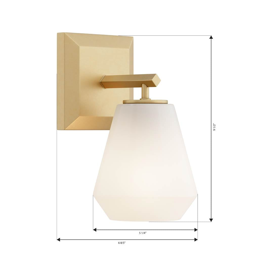 Minka-Lavery 14371-732 Legacy Brass Siena 9.5'' High 1-light Bath Sconce Image 2