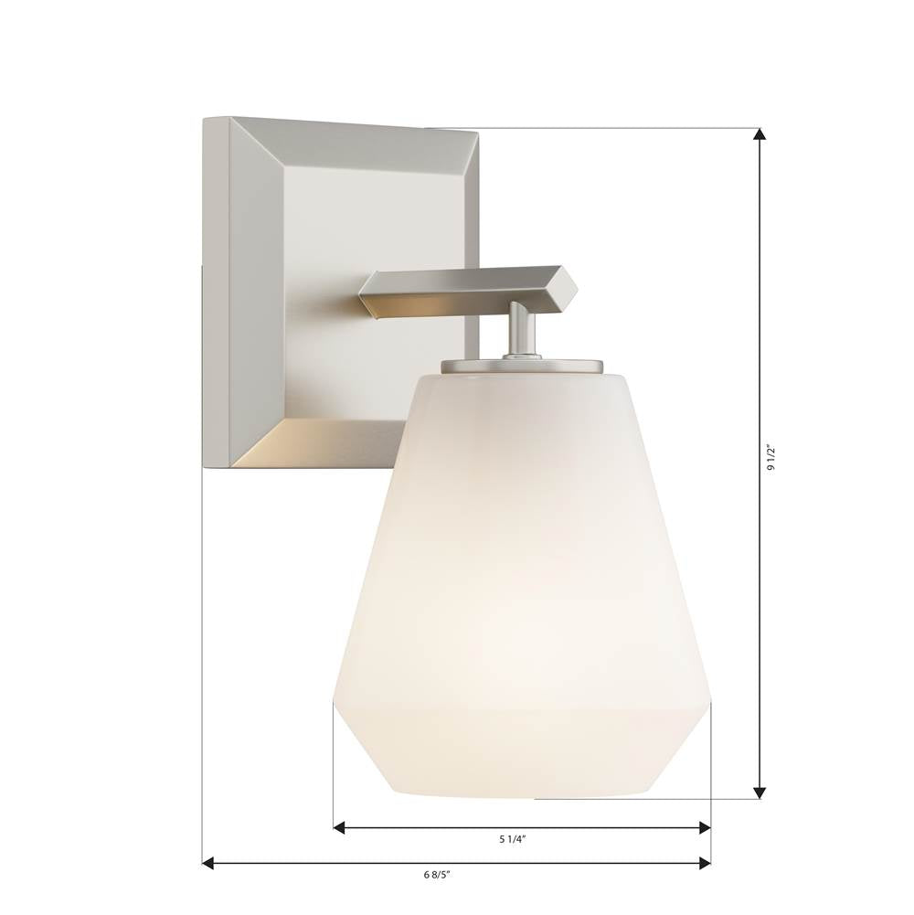 Minka-Lavery 14371-84 Brushed Nickel Siena 9.5'' High 1-light Bath Sconce Image 2