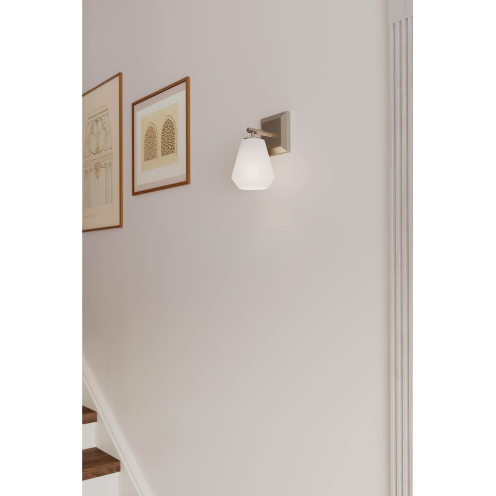 Minka-Lavery 14371-84 Brushed Nickel Siena 9.5'' High 1-light Bath Sconce Image 3