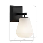 Minka-Lavery 14371-899 Dark Matte Black Siena 9.5'' High 1-light Bath Sconce Image 2