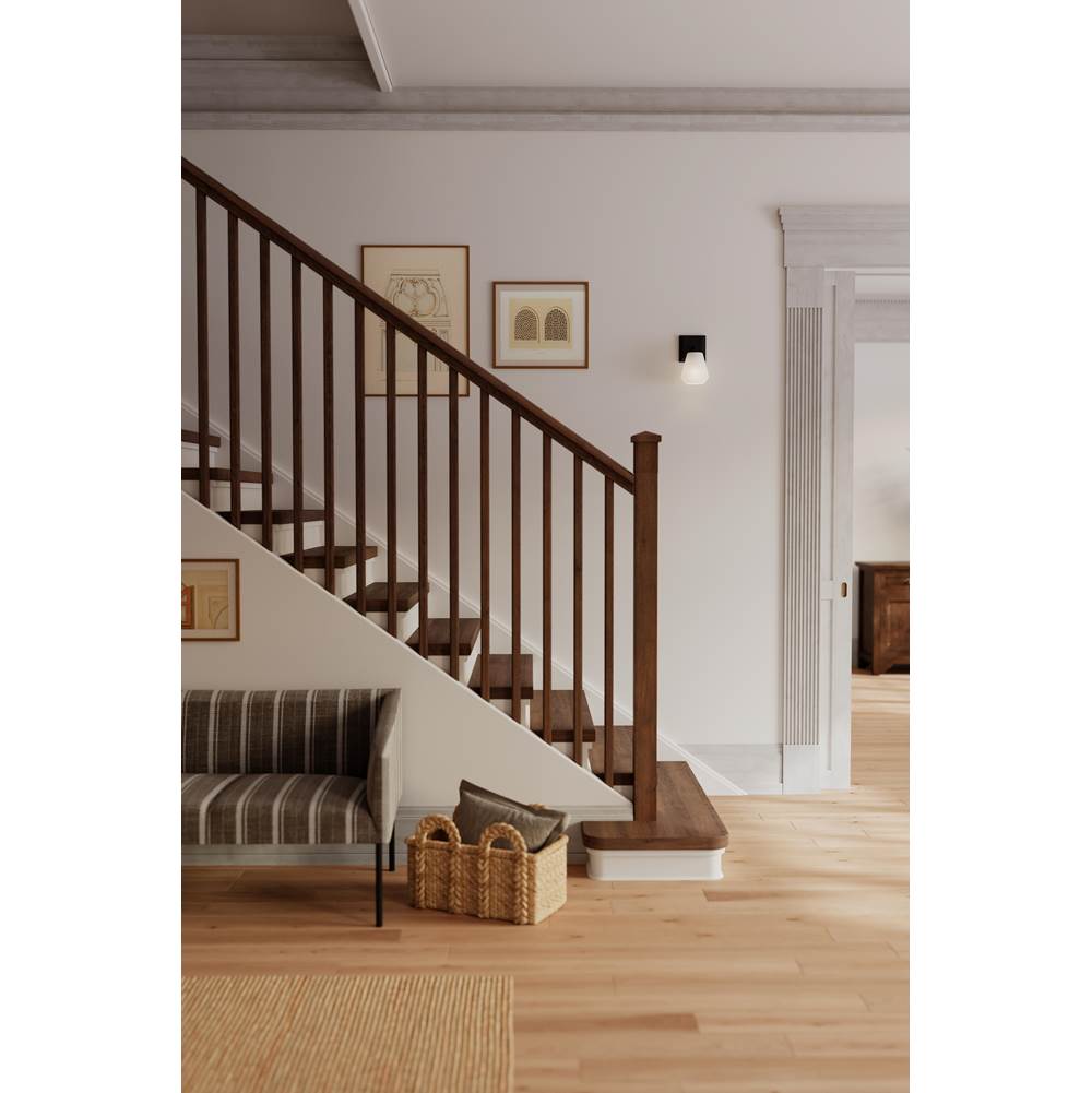 Minka-Lavery 14371-899 Dark Matte Black Siena 9.5'' High 1-light Bath Sconce Image 4