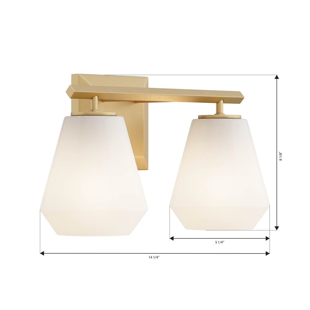 Minka-Lavery 14372-732 Legacy Brass Siena 14.25'' 2-light Vanity Image 2