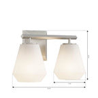 Minka-Lavery 14372-84 Brushed Nickel Siena 14.25'' 2-light Vanity Image 2