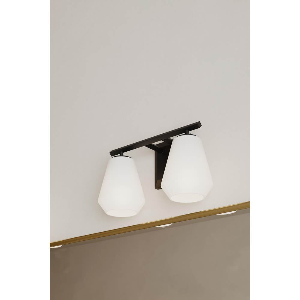 Minka-Lavery 14372-899 Dark Matte Black Siena 14.25'' 2-light Vanity Image 3
