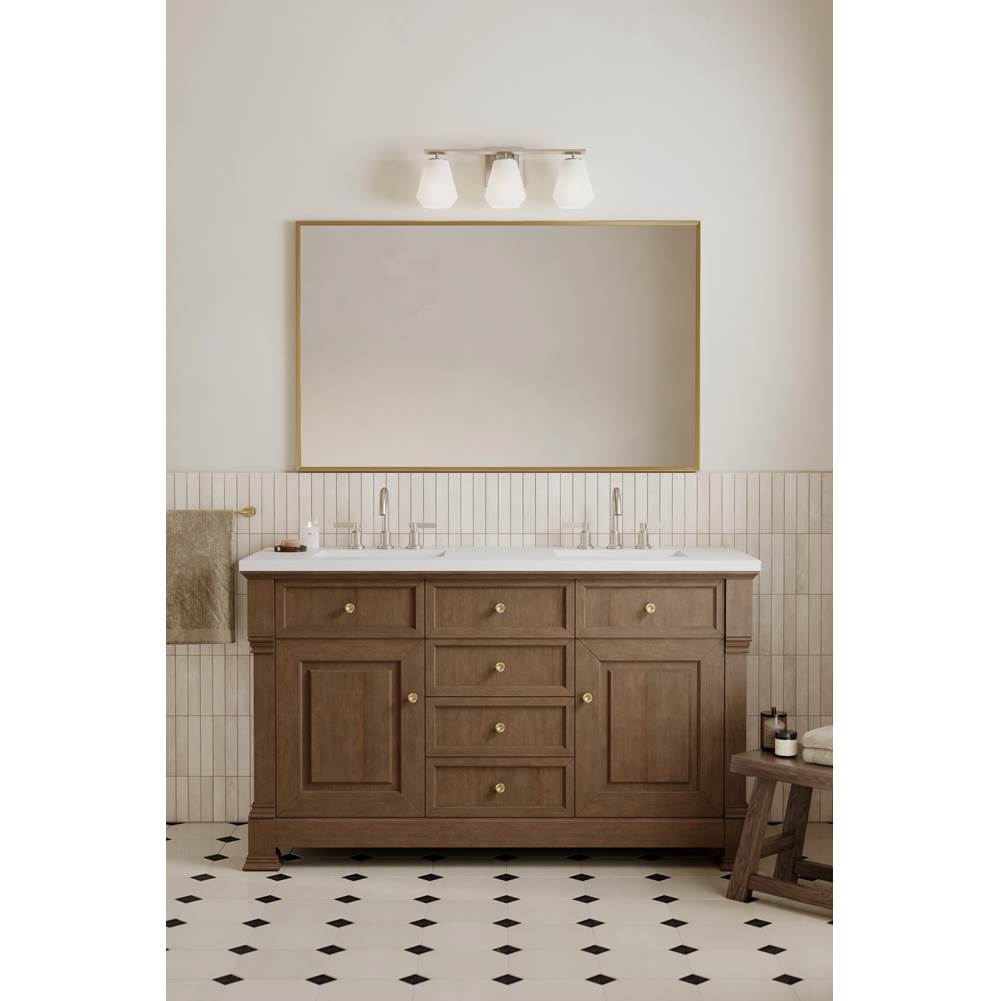Minka-Lavery 14373-84 Brushed Nickel Siena 22.75'' 3-light Vanity Image 4